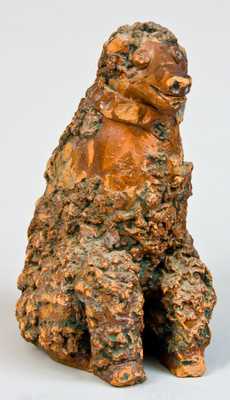 Anthony Baecher, Winchester, VA or Thurmont, MD Redware Dog Figure