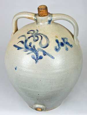 Incised Stoneware Cooler with Initials 