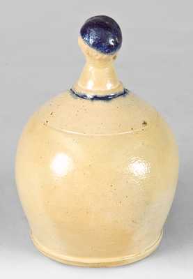 Extremely Rare Figural Stoneware Bank, New York State origin