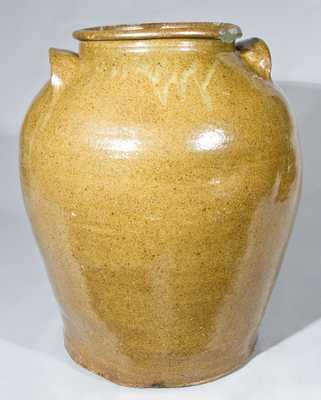 Edgefield, SC Stoneware Jar attributed to Dave the Slave, Incised 