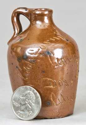 Miniature "California Cough Balm" Stoneware Jug