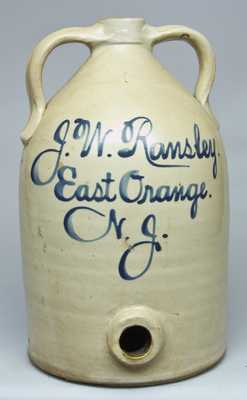 Bristol Slip Glazed Stoneware Cooler with NJ Advertising