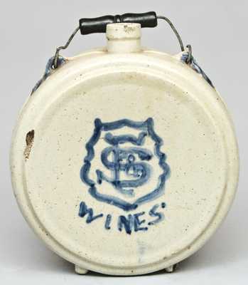 Stoneware Canteen with Bristol Slip Glaze, 