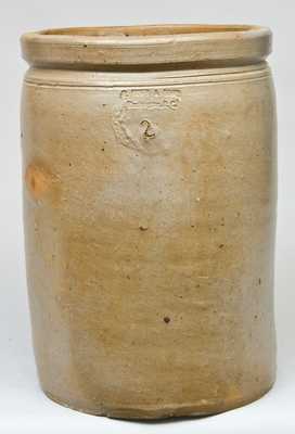 P. HISER & SONS / Washington, D.C. Stoneware Crock