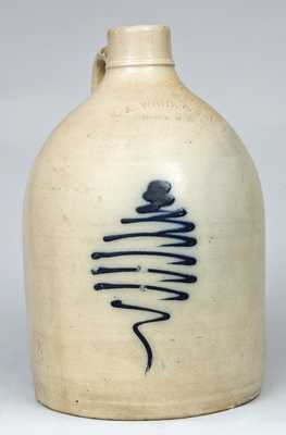 N.A. WHITE & SON / UTICA, N.Y. Stoneware Jug