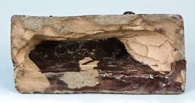 Jane Lew, WV Stoneware Albany Slip Dog Doorstop