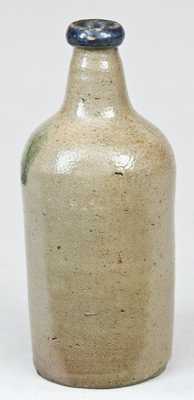 Cobalt-Decorated Stoneware Bottle, possibly Midwestern 