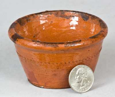 Probably PA Miniature Redware Bowl