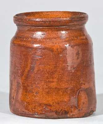 Miniature Glazed Redware Jar