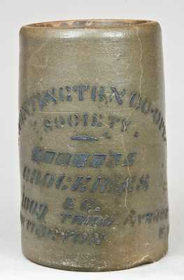 Huntington, WV Stoneware Advertising Canner