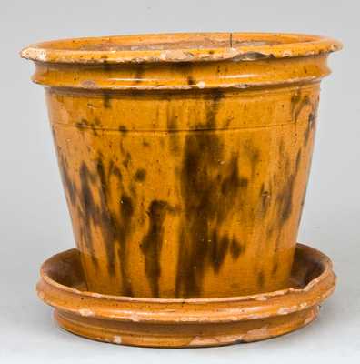 W. Smith / Wommelsdorf, Pennsylvania Redware Flowerpot