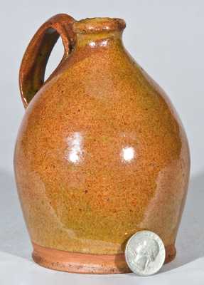 New England Small-Sized Redware Jug