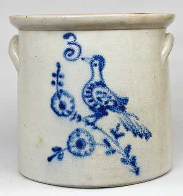 Stoneware Bird Crock, probably W. Roberts, Binghamton, NY