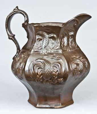 Jersey City Molded Earthenware Pitcher