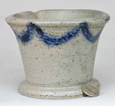 Stoneware Mortar Impressed "J.P.S.," attrib. John Poole Schermerhorn, Richmond, VA