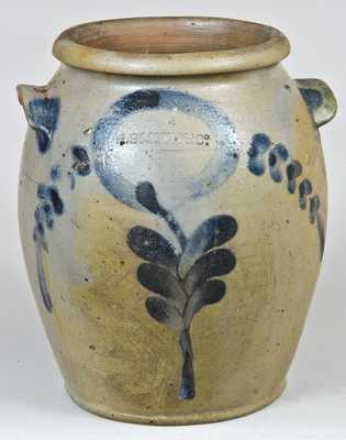 H. Smith & Co., Alexandria, VA, Stoneware Crock w/ Incised