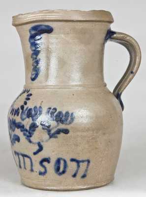 E.B. HISSONG / CASSVILL, Cassville, Huntingdon County, PA, Stoneware Presentation Pitcher
