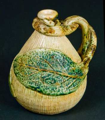 Stoneware Snake Jug, probably Anna Pottery or Texarkana Pottery