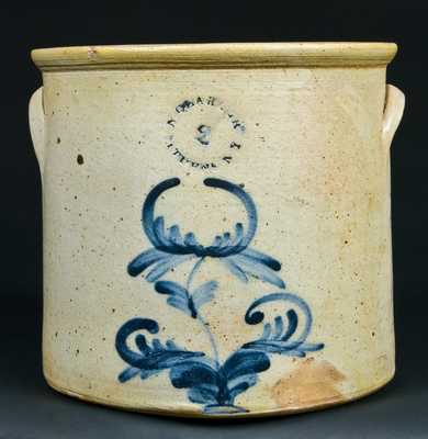 N. CLARK, JR. / ATHENS NY Stoneware Crock