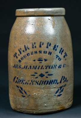 T.F. REPPERT, Greensboro, PA Stoneware Wax Sealer