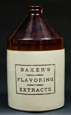 BAKER's FLAVORING EXTRACTS Stoneware Jug