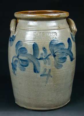 E. Fowler, Beaver, PA Stoneware Jar