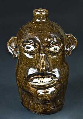 Chester Hewell, North Carolina Pottery Face Jug