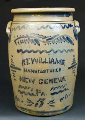 R. T. Williams, New Geneva, PA Crock