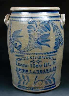 EXCELSIOR WORKS / ISAAC HEWITT, JR. / RICES LANDING, PA Stoneware Crock