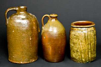 (3) Southern Stoneware Vessels
