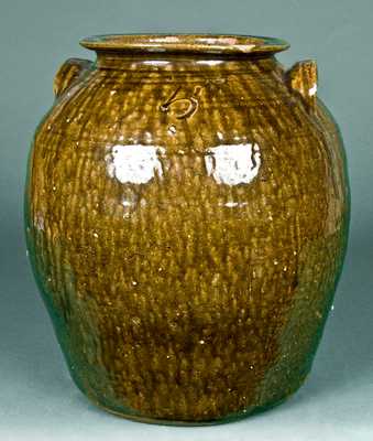North Carolina Stoneware Jar, Alkaline-Glazed