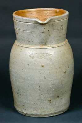 WM H. ERNEST, / WASHINGTON, D.C. Stoneware Pitcher.