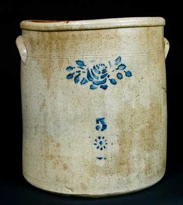 Five-Gallon Midwestern Stoneware Crock