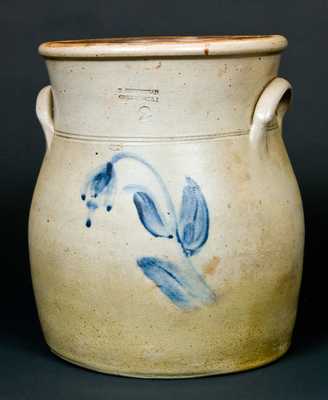 T. HEMPSTEAD / GREENPORT LI (Long Island, NY) Stoneware Crock