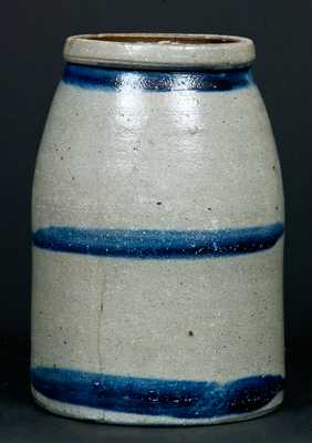 Western PA Stoneware Striped Canning Jar