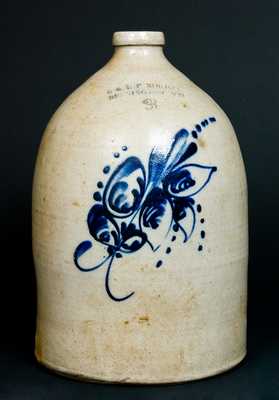 E. & L.P. NORTON / BENNINGTON, VT. Stoneware Jug