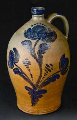 Early JOHN BELL Stoneware Jug, Waynesboro, PA