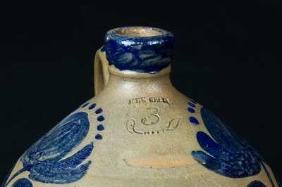 Early JOHN BELL Stoneware Jug, Waynesboro, PA