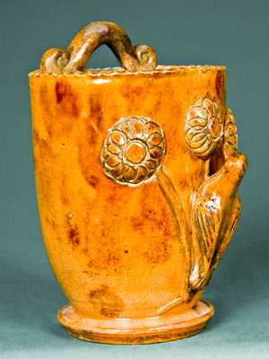 Shenandoah Valley Redware Wall Pocket, attrib. to Eberly