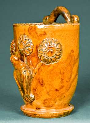 Shenandoah Valley Redware Wall Pocket, attrib. to Eberly