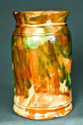 Shenandoah Valley Redware Tankard Pitcher