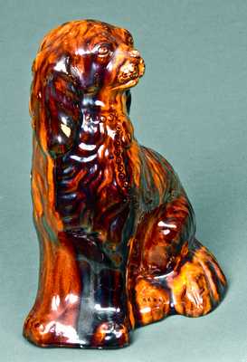 Extremely Rare John Bell Redware Spaniel