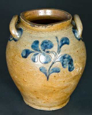 New York City Stoneware Incised Ovoid Jar