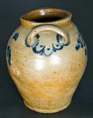 New York City Stoneware Incised Ovoid Jar