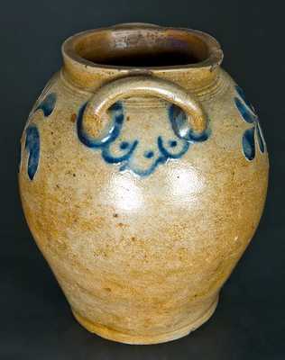 New York City Stoneware Incised Ovoid Jar