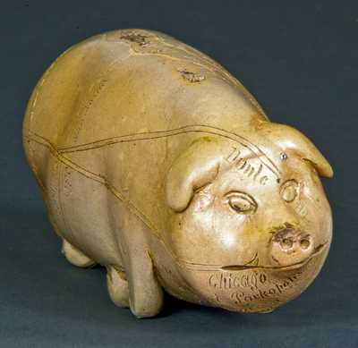 Anna Pottery Pig Flask