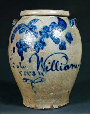 William Miller Strasburg, VA Stoneware Jar