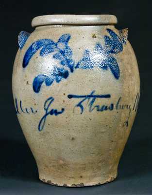 William Miller Strasburg, VA Stoneware Jar