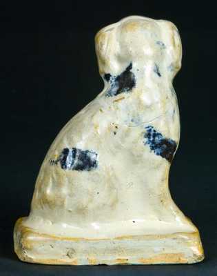 Bristol Slip Stoneware Spaniel, Midwestern Origin
