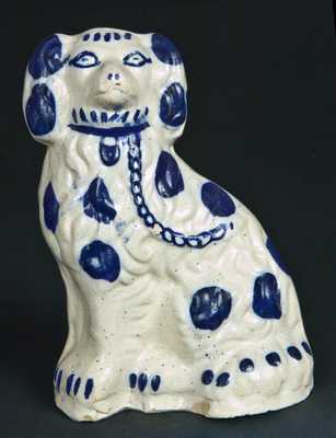 Bristol Slip Stoneware Spaniel, Midwestern Origin